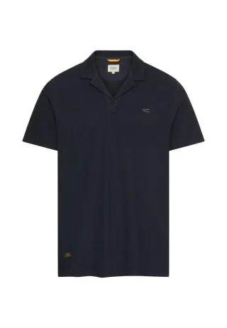 camel active - Poloshirt aus reiner Baumwolle blau - Gr. - XL
