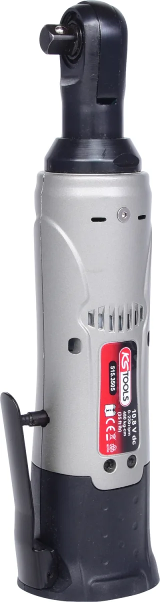 KS Tools 3-8'' Akku-Umschaltknarre, 49Nm, 220 U-min 10,8V, mit 1 Akku und 1 Ladegerät - 515.3504