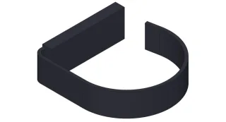 Giese Föhnhalter schwarz matt, 39038-14 39038-14