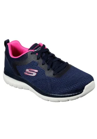Skechers Bountiful - QUICK PATH Damen Sneaker Trainingsschuhe 12607 Blau