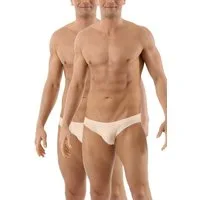 Albert Kreuz Slip Doppelpack Lasercut ohne Saum eng angliegend (2-St)