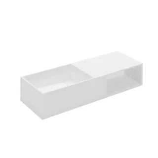 Cosmic Compact Waschbecken mit Ablagefach B: 100 T: 40 cm, Ohne Hahnloch, 739121800 739121800