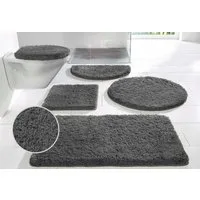 OTTO home Badematte Sanremo Standard, Badvorleger, Badezimmer Teppich, sehr weich, Höhe 30 mm, rutschhemmend beschichtet, schnell trocknend, fußbodenheizungsgeeignet, Polyester, halbrund, Badteppich, unifarben, rechteckig, rund & als 3-tlg. Set erhäl