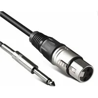 Bolwins L35C 5m Mikrofonkabel XLR auf 6,3mm Klinke HiFi Audio Kabel Mikrofon Audio-Kabel, 6,35 mm Stereo TRS Klinkenstecker, XLR Buchse (3-polig, Female) (500 cm), Studioqualität, OFC-Kupfer (sauerstofffrei), Metallverriegelung