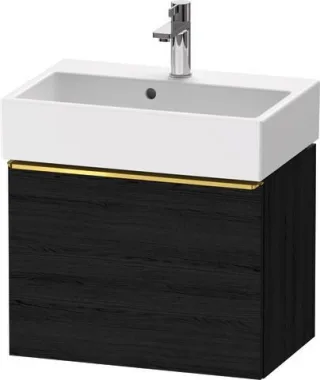 Duravit D-Neo Waschtischunterbau wandhängend Eiche Schwarz Matt 584x372x440 mm - DE4229034160000 DE4229034160000