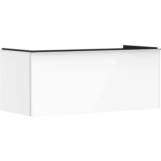 hansgrohe Xelu Q Waschtischunterschrank 54062000 1180x485x550mm, Schubkasten, weiß hochglanz, chrom