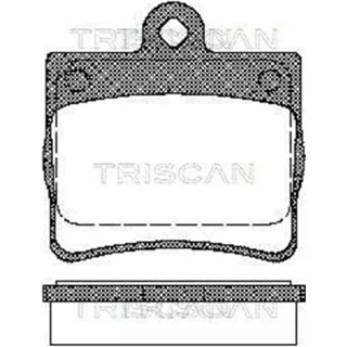 Triscan Bremsbel?ge hinten Mercedes C-Klasse W202