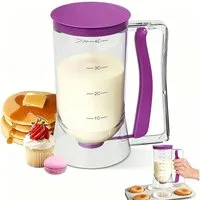 Mutig Teigportionierer Kuchen-Teig Spender, Waffel-Teigspender, 900 ml mit Deckel und Skala, (Portionskontrolle und klare Skala, DIY-Backwerkzeug zur Herstellung von Kuchen, Pfannkuchen und Muffins), Es ist das perfekte Geschenk für Backliebhaber, Kö