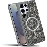 Cadorabo Handyhülle Samsung Galaxy S25 Ultra, Hülle Schutzhülle Case Cover kompatibel mit Magsafe Diamant Glitzer