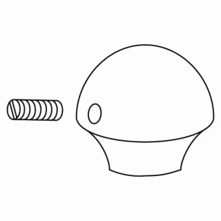 KWC Umstellgriff DOMO mit Schraube, chromeline,530917 530917