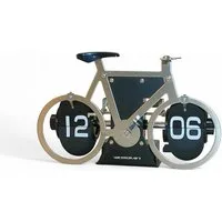 Present Time Mechanische Uhr analoge Flip Clock, Fahrrad Tischuhr mit umklappendem Zifferblatt, (1-tlg), Retro Bike Flipclock, Vintage Deko für Wohnzimmer Kommoden, Schränke