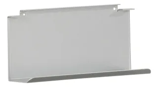 Fackelmann Ablage f. Glasboden 20x10x6,5 Silbergrau, 86912 86912