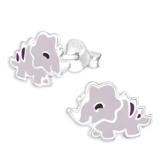 Dino Kinder Ohrringe aus 925 Silber