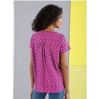 Sieh an! Klassische Bluse Bluse Kurzarm