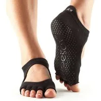 ToeSox Sportsocken Half-Toe Bellarina Black Gr. S