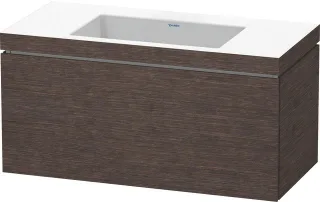 Duravit L-Cube c-bonded Set wandhängend Eiche dunkel gebürstet Matt 1000x480x500 mm - LC6918N7272 LC6918N7272