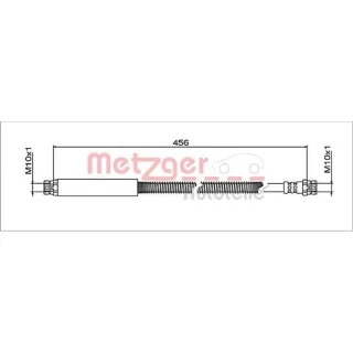 Metzger Bremsschlauch hinten VW Caddy 2,0