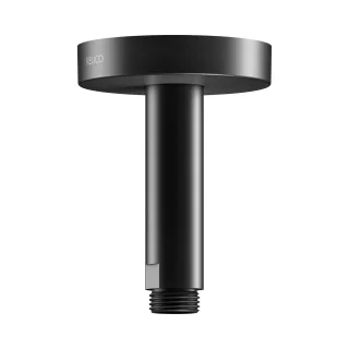 Keuco Black Selection Brausearm für Deckenanschluss, Ausladung 100, rund, schwarz matt 51689370100