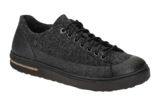 Birkenstock 1025801 BS Bend Schwarz Textil Schn?rschuhe anatomisches Fu?bett