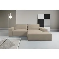 WERK2 Ecksofa Rio, elegant & bequem, Breite 262 cm, L-Form, Puristisches Design mit maximalem Komfort