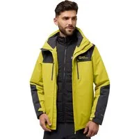 Jack Wolfskin 3-in-1-Funktionsjacke JASPER 3IN1 JKT M mit abnehmbarer, gefütterter Kapuze, wasserdicht, winddicht