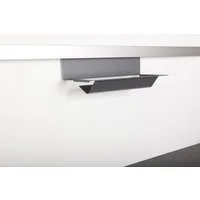 Kesseböhmer Küchenorganizer-Set Linero MosaiQ Küchen-Relingsystem Module Zubehör, Papierrollenhalter unten graphitschwarz