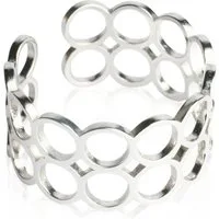 ALEXASCHA Fingerring Geometrischer Edelstahlring • verstellbare Größe • Offener Ring Damen