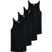 Schiesser Unterhemd Original Classics mit längerer Rückenpartie im 4er Pack