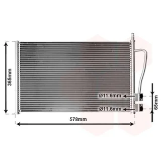 Van Wezel Klimakondensator ohne Trockner Ford Fiesta 5 Fusion Mazda 2 1,25 - 1,6 + 16V TDCi