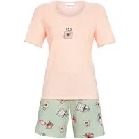 Ringella Shorty mit Motivdruck und Hose im Dessin mit Parfüm-Flakons (2 tlg)