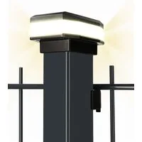 HEIMWERT LED Solarleuchte Solar Zaunleuchte Zaunlicht Außenbeleuchtung Garten mit Solarbetrieb
