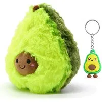 soma Kuscheltier süße Avocado 40 cm Lebensmittel Früchte grün Gesicht (1-St), Super weicher Plüsch Stofftier Kuscheltier für Kinder zum spielen