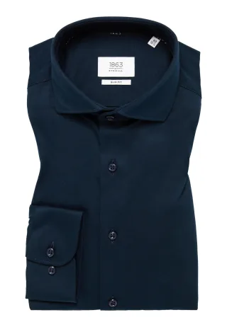 ETERNA - Jersey Shirt Jersey Langarm dunkelblau - Gr. - 41/Langarm - 67cm