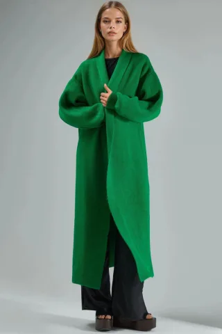 Langer Strickjacke