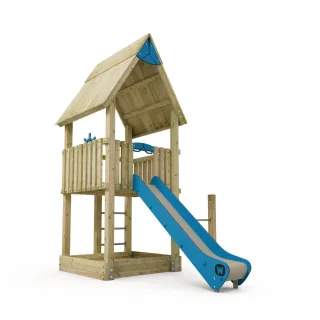 Wickey PRO Giant Vivid Spielturm für öffentliche Spielplätze - Robuster Kletterturm mit Rutsche & Sandkasten - Ideal für Kindergärten - Wickey