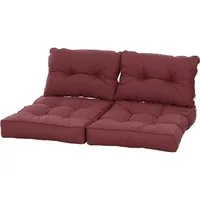 Siena Garden Bankauflage Palettenkissen 4er Set Palettenauflage Polster für Europaletten, (4 St)