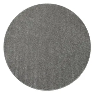 Paco Home Kurzflorteppich, Anthrazit, Textil, Rund, 200x200 cm, strapazierfähig, für Fußbodenheizung geeignet, Teppiche & Böden, Teppiche