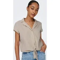 ONLY Kurzarmbluse ONLTHYRA LIFE CAPSLEEVE SHIRT WVN Baumwolle, regular fit