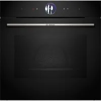 BOSCH Pyrolyse Backofen Serie 8 HRG7764B1, mit Teleskopauszug nachrüstbar, Air Fry für knusprige Lebensmittel & automatische Selbstreinigung