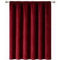 Stoffschmiede Gardine, Velour, Verdunkler, Kräuselband, verdunkelnd
