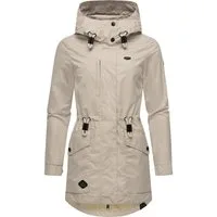 Ragwear Parka Alysa stylische Damen Übergangsjacke mit Taillenzugband