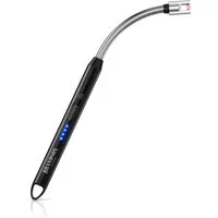 Brandson Feuerzeug elektrisch, Lichtbogen Stabfeuerzeug USB aufladbar, USB-C aufladbar, flexibler Hals für, Kerzen, Gasherde, Grill, Kamin