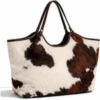 Allgäu Rebell Schultertasche Muuh, aus echtem Leder, Made in Italy