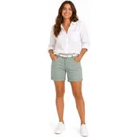 SUBLEVEL Bermudas Damen Short Bermuda kurze Hose Sommer Chino Stoff Hose mit Gürtel