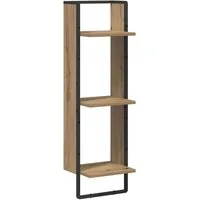 vidaXL Regal Wandregal Wandhalterung Artisan-Eiche 30 x 25 x 100 cm, 1-tlg.