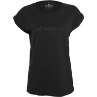 Print-Shirt Be Famous Women Rolled T-Shirt. Einzelstück.