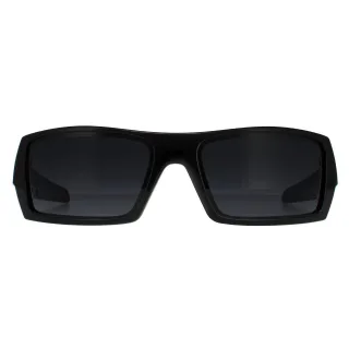 Oakley Wrap Herren Polierte Schwarz-Grau Sonnenbrille
