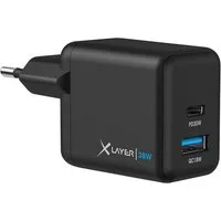 XLAYER Powercharger 38W USB-C PD Dual Schnellladegerät Schnellladen Smartphone-Ladegerät