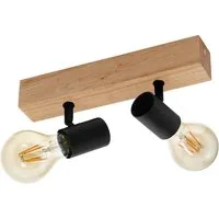 EGLO Deckenspot TOWNSHEND 3, ohne Leuchtmittel, Spot, Schlafzimmer, Flurlampe, L30 x B5 cm, 2X60W exkl.