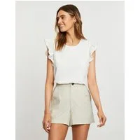 Threadbare Shorts THB Cactus Class Linen Short im schlichten Design